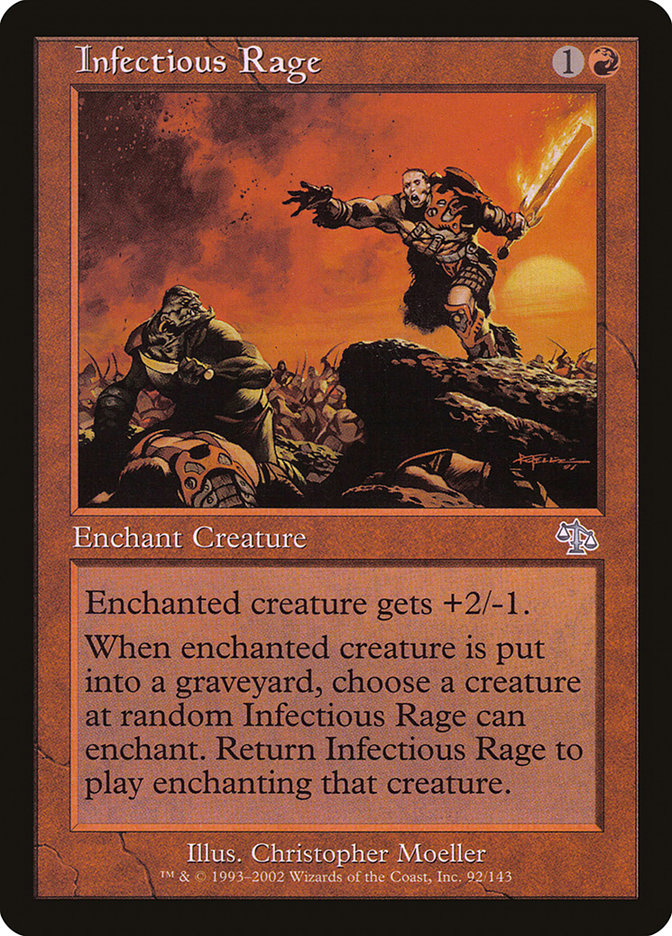 Infectious Rage JUD-92 Judgment Magic card