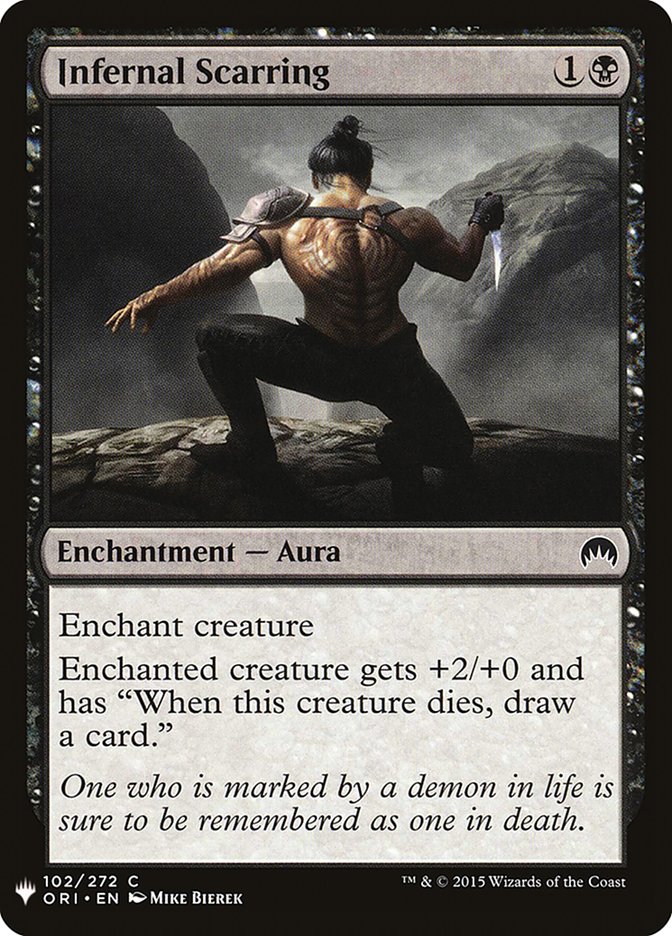 Infernal Scarring PLST-ORI-102 The List Magic card