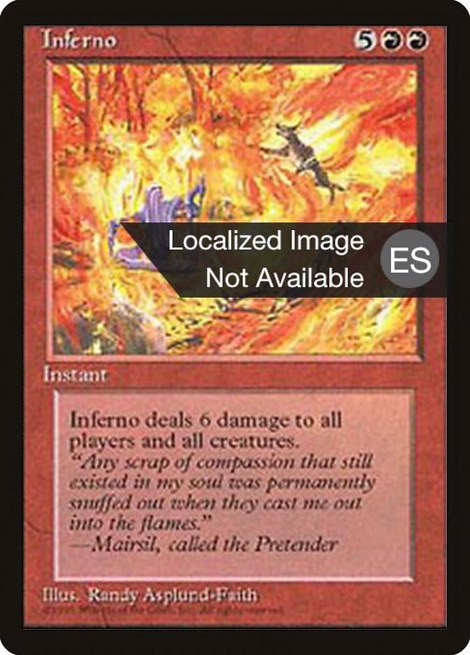 Inferno 4BB-205 Fourth Edition Foreign Black Border Magic card