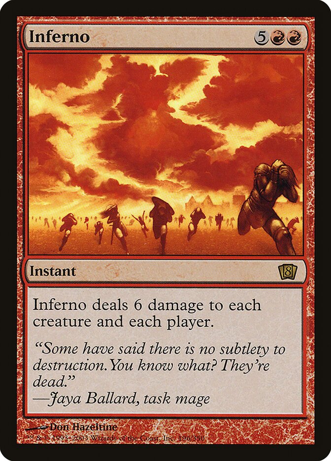 Inferno 8ED-196STAR Eighth Edition Magic card