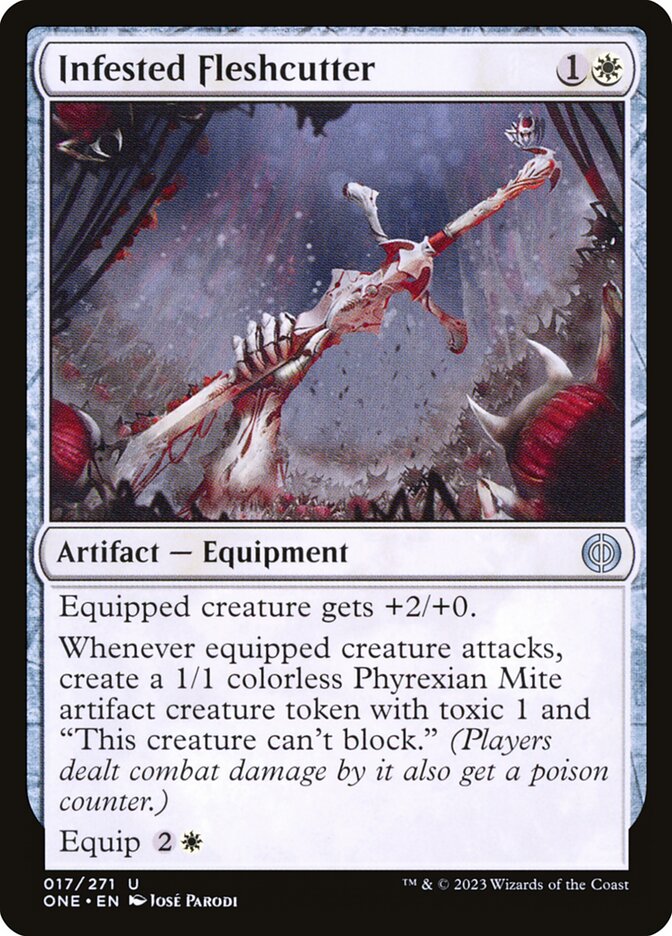 Infested Fleshcutter ONE-17 Phyrexia: All Will Be One Magic card