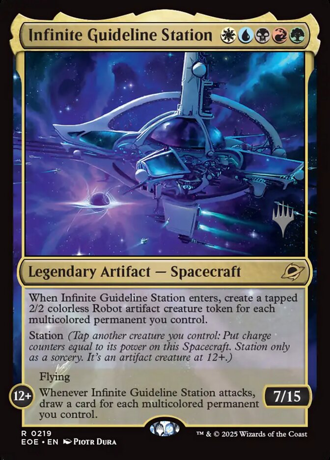 Infinite Guideline Station PEOE-219P Edge of Eternities Promos Magic card