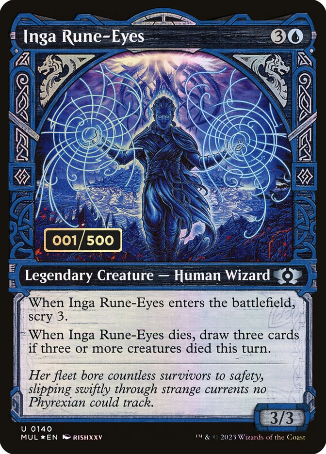 Inga Rune-Eyes MUL-140Z Multiverse Legends Magic card