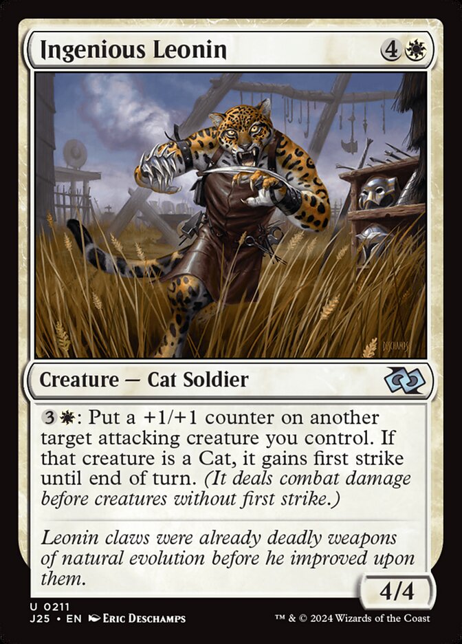 Ingenious Leonin J25-211 Foundations Jumpstart Magic card