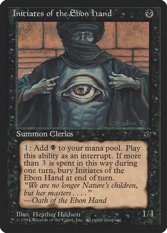 Initiates of the Ebon Hand FEM-39A Fallen Empires Magic card