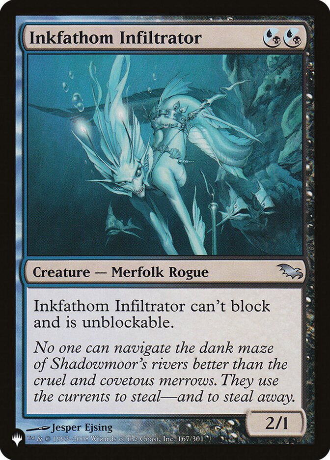 Inkfathom Infiltrator PLST-SHM-167 The List Magic card