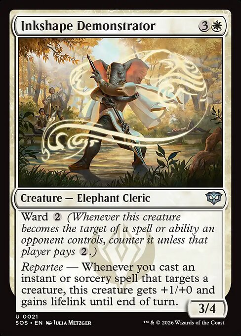 Inkshape Demonstrator SOS-21 Secrets of Strixhaven Magic card