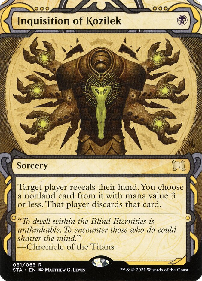 Inquisition of Kozilek STA-31 Strixhaven Mystical Archive Magic card