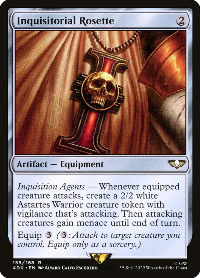 Inquisitorial Rosette 40K-159 Warhammer 40,000 Commander Magic card