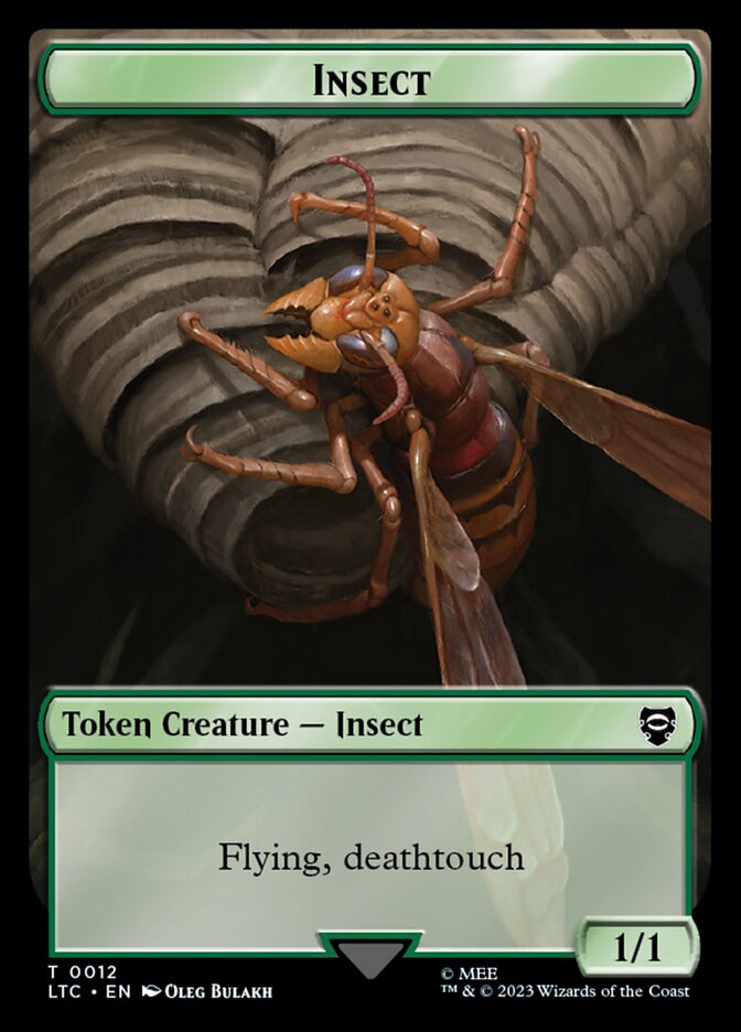 Insect TLTC-12 Tales of Middle-earth Commander Tokens Magic card