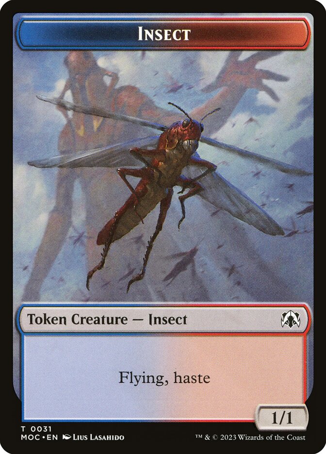 Insect TMOC-31 March of the Machine Commander Tokens Magic card