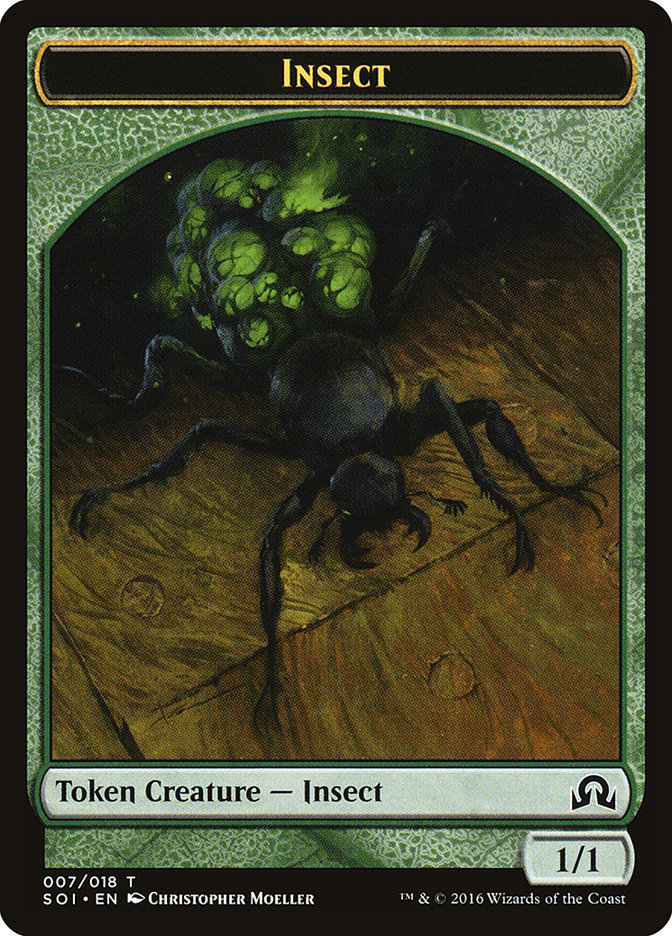 Insect TSOI-7 Shadows over Innistrad Tokens Magic card
