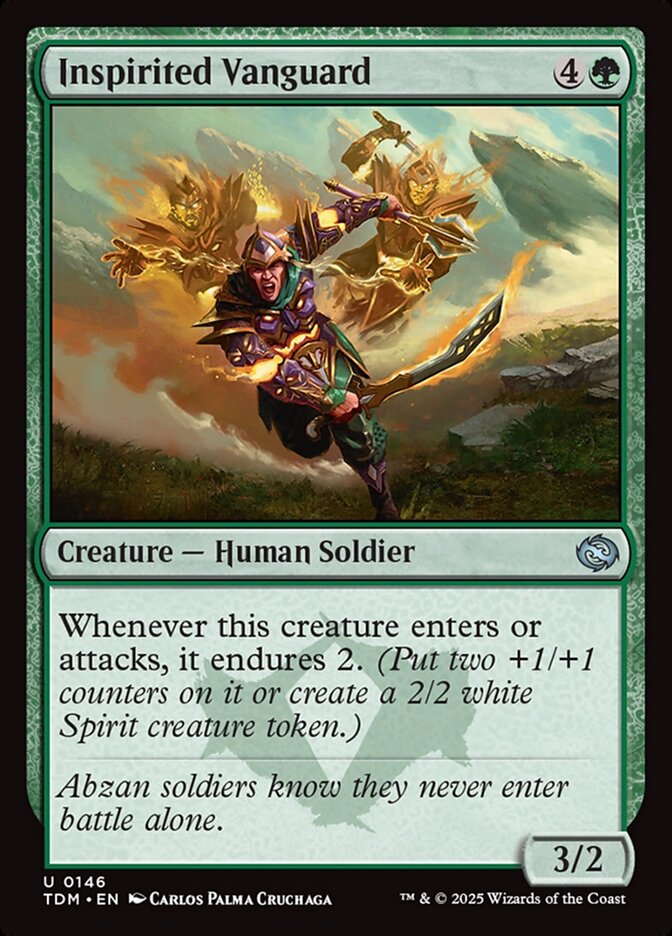 Inspirited Vanguard TDM-146 Tarkir: Dragonstorm Magic card