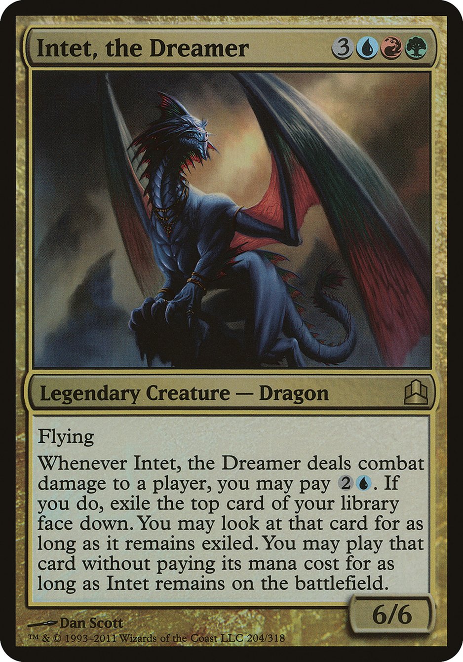 Intet, the Dreamer OCMD-204 Commander 2011 Oversized Magic card