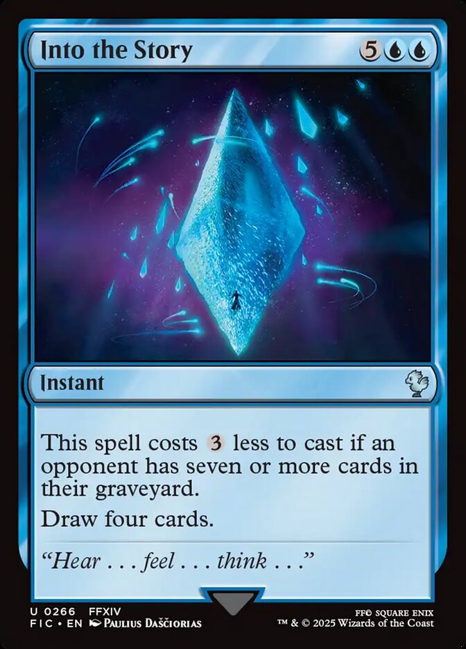 Into the Story FIC-266 Final Fantasy Commander Magic card