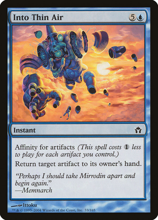 Into Thin Air 5DN-33 Fifth Dawn Magic card