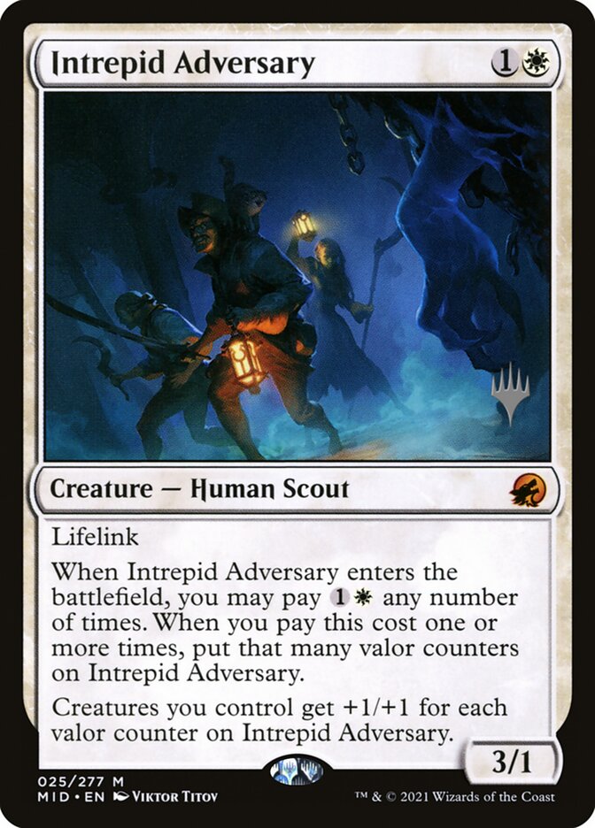 Intrepid Adversary PMID-25P Innistrad: Midnight Hunt Promos Magic card