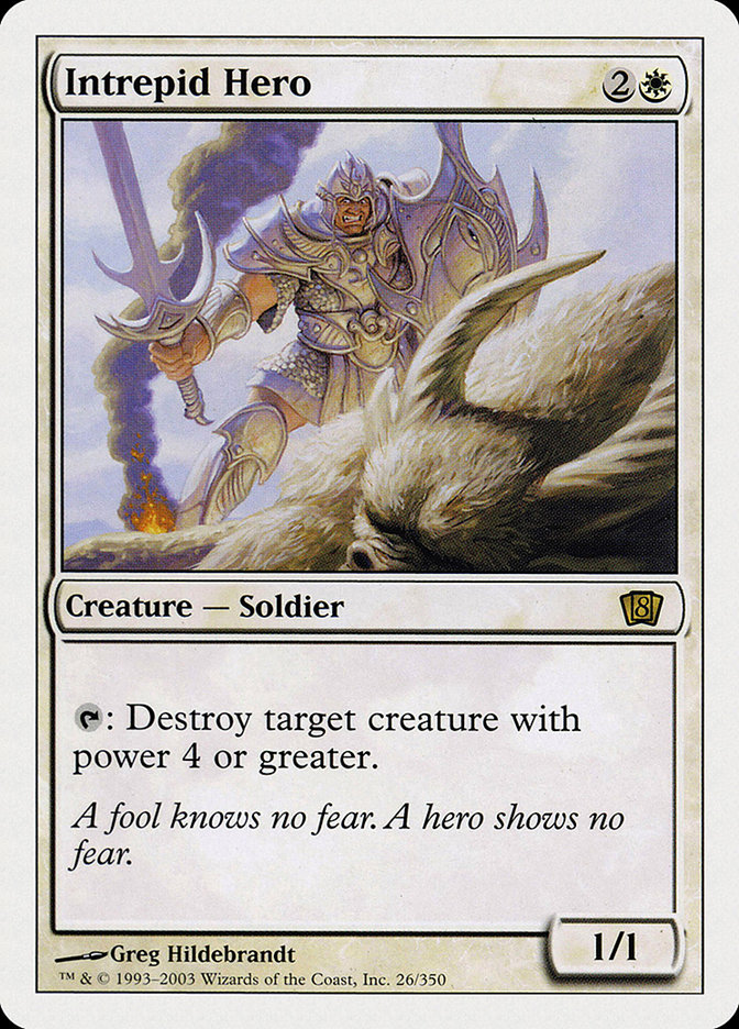 Intrepid Hero 8ED-26 Eighth Edition Magic card