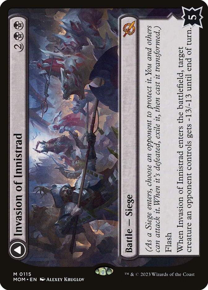 Invasion of Innistrad // Deluge of the Dead MOM-115 March of the Machine Magic card