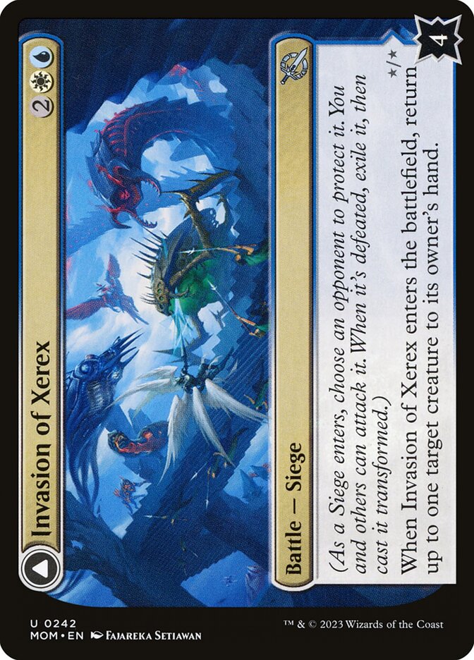 Invasion of Xerex // Vertex Paladin MOM-242 March of the Machine Magic card