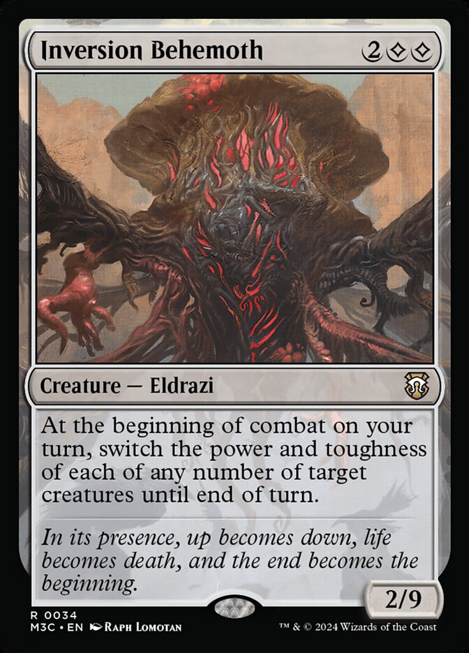 Inversion Behemoth M3C-34 Modern Horizons 3 Commander Magic card