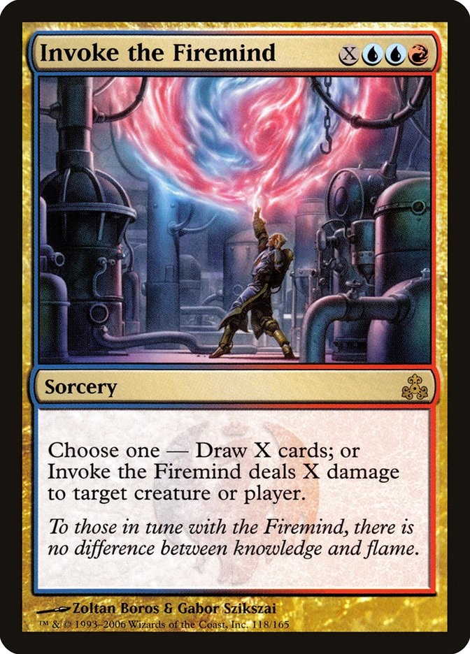 Invoke the Firemind GPT-118 Guildpact Magic card
