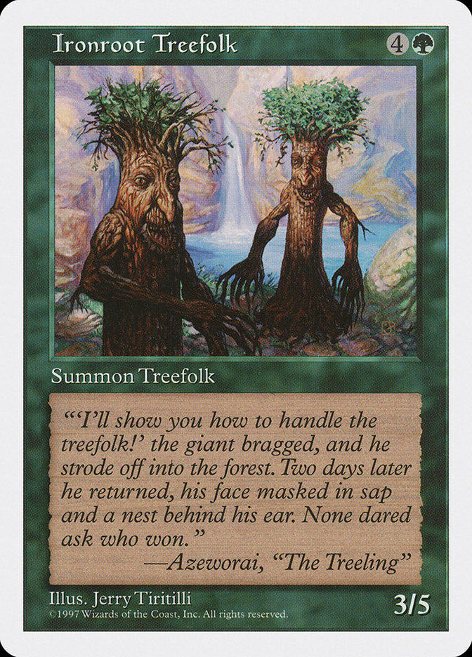Ironroot Treefolk 5ED-305 Fifth Edition Magic card