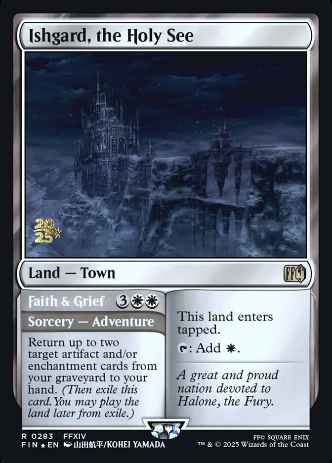 Ishgard, the Holy See // Faith & Grief PFIN-283S Final Fantasy Promos Magic card