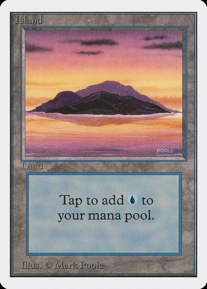 Island 2ED-291 Unlimited Edition Magic card