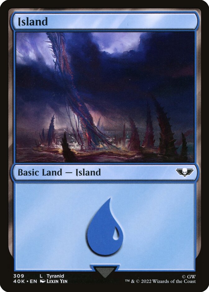 Island 40K-309 Warhammer 40,000 Commander Magic card