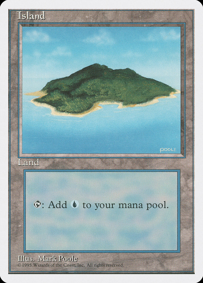 Island 4ED-368 Fourth Edition Magic card