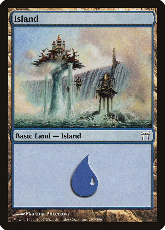 Island CHK-293 Champions of Kamigawa Magic card