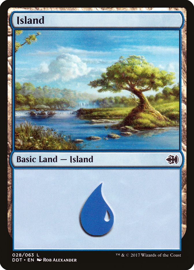 Island DDT-28 Duel Decks: Merfolk vs. Goblins Magic card