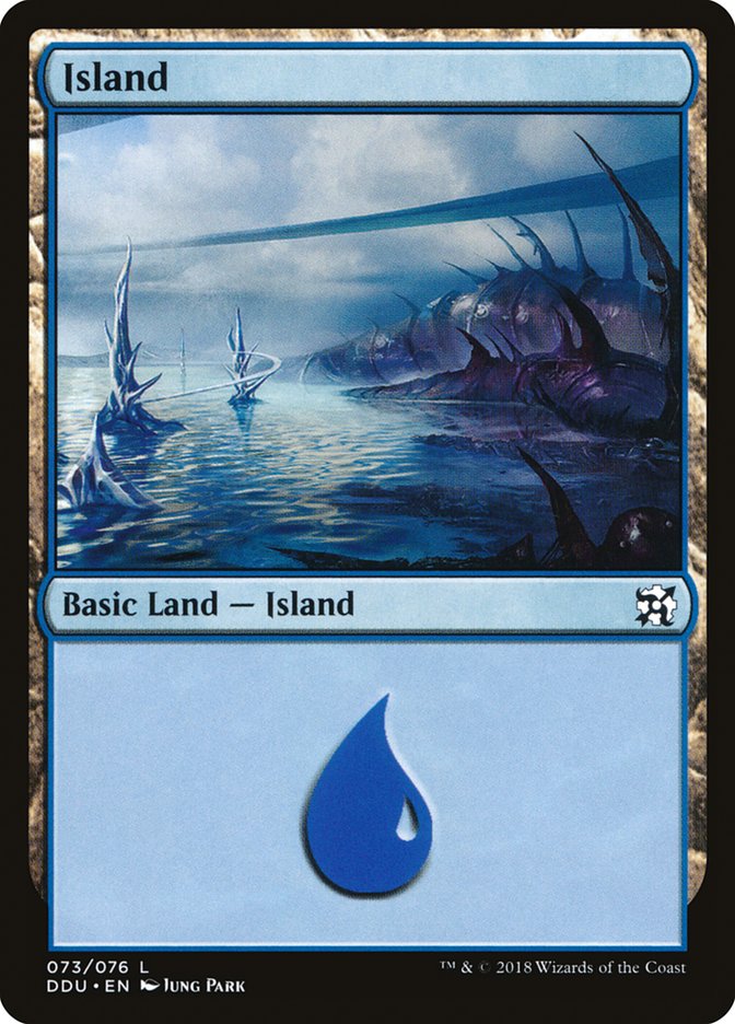Island DDU-73 Duel Decks: Elves vs. Inventors Magic card
