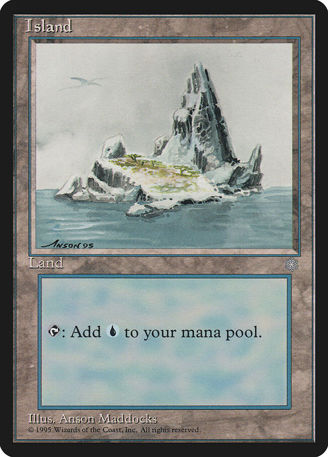 Island ICE-369 Ice Age Magic card