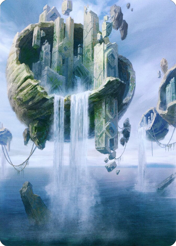 Island // Island AZNR-11 Zendikar Rising Art Series Magic card