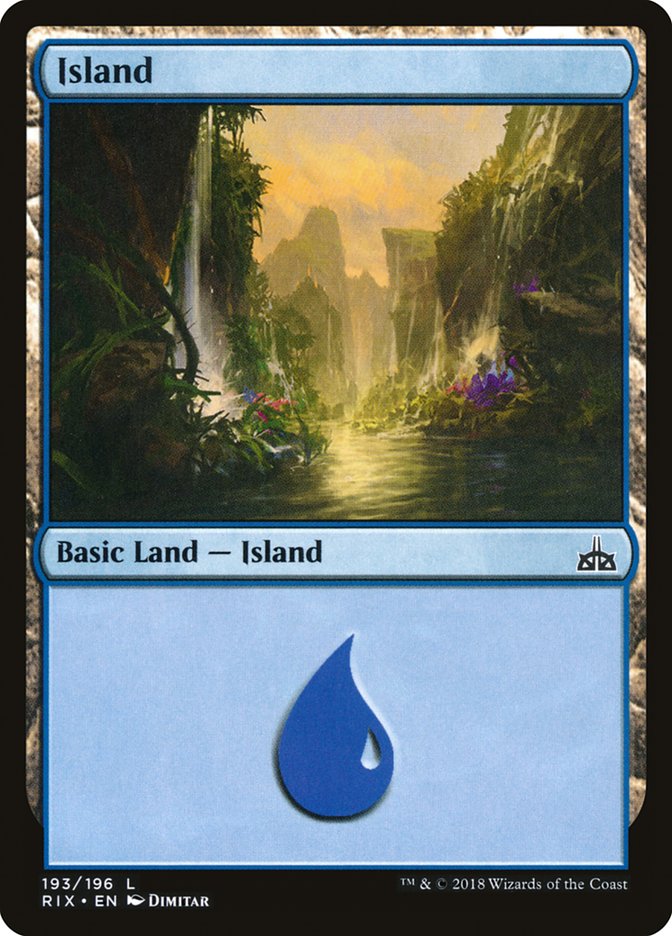 Island RIX-193 Rivals of Ixalan Magic card