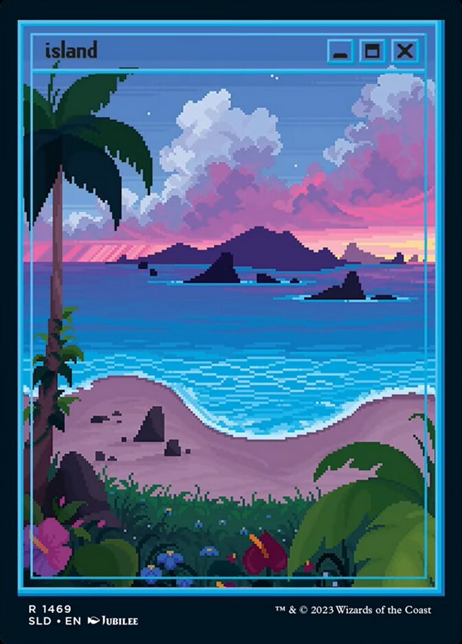 Island SLD-1469 Secret Lair Drop Magic card