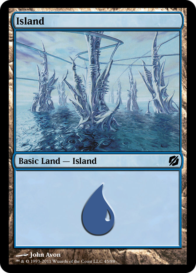 Island TD2-45 Duel Decks: Mirrodin Pure vs. New Phyrexia Magic card
