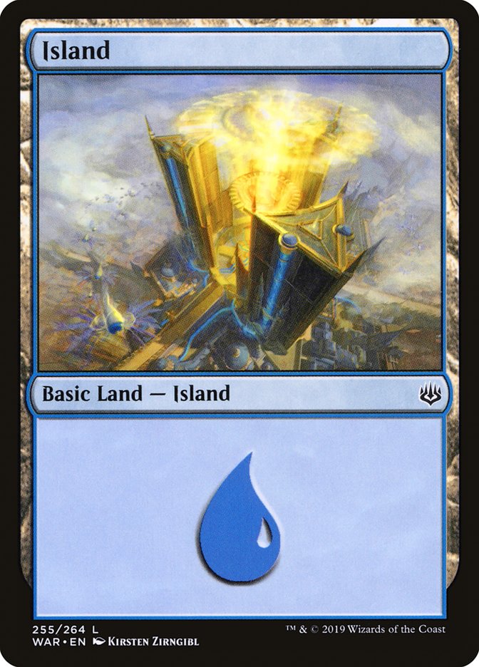 Island WAR-255 War of the Spark Magic card