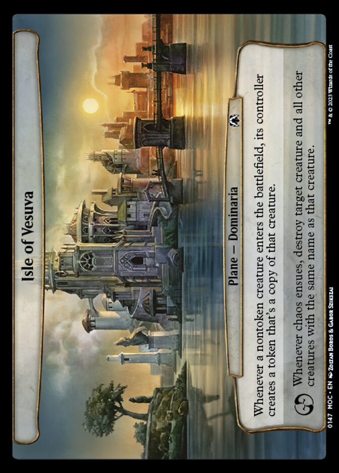 Isle of Vesuva MOC-147 March of the Machine Commander Magic card