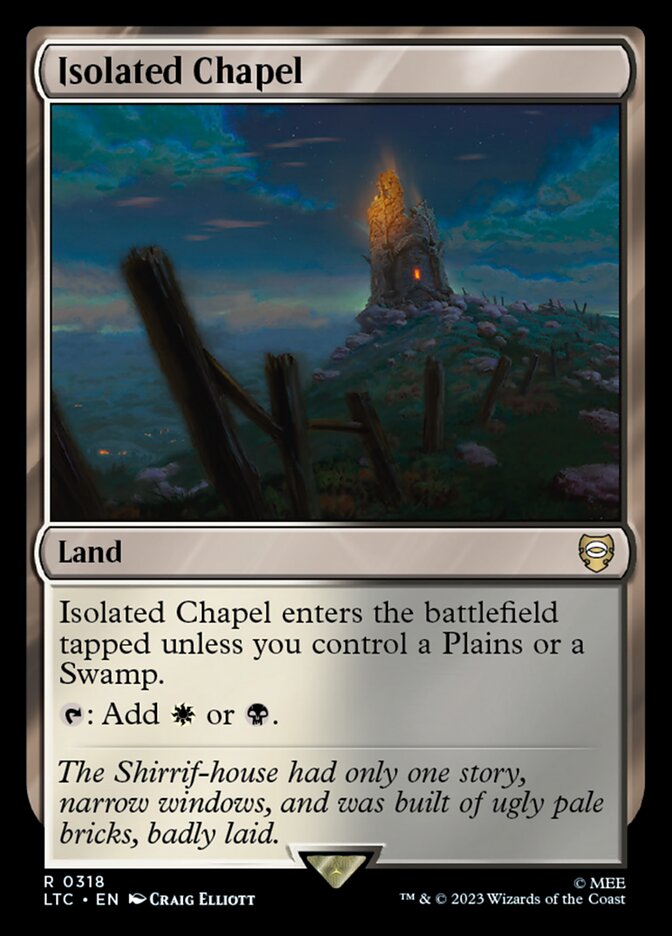 Isolated Chapel LTC-318 Tales of Middle-earth Commander Magic card
