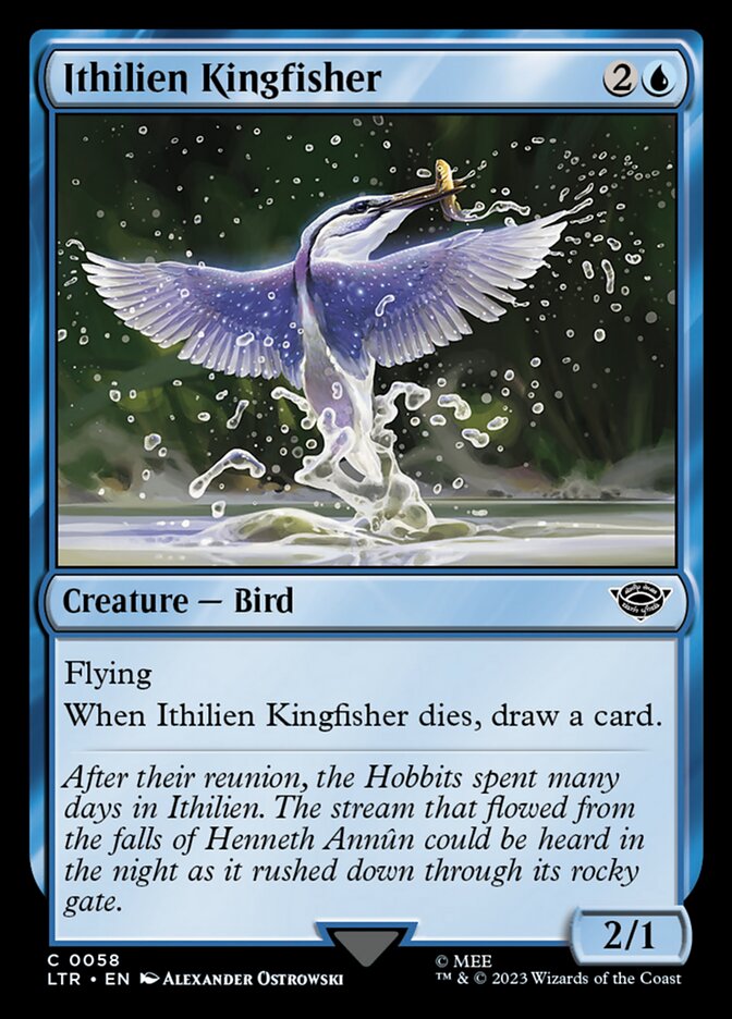 Ithilien Kingfisher LTR-58 The Lord of the Rings: Tales of Middle-earth Magic card