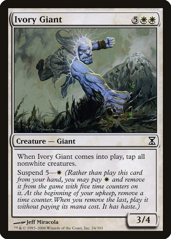 Ivory Giant TSP-24 Time Spiral Magic card