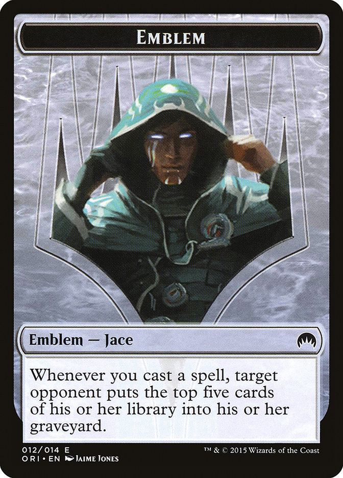 Jace, Telepath Unbound Emblem TORI-12 Magic Origins Tokens Magic card