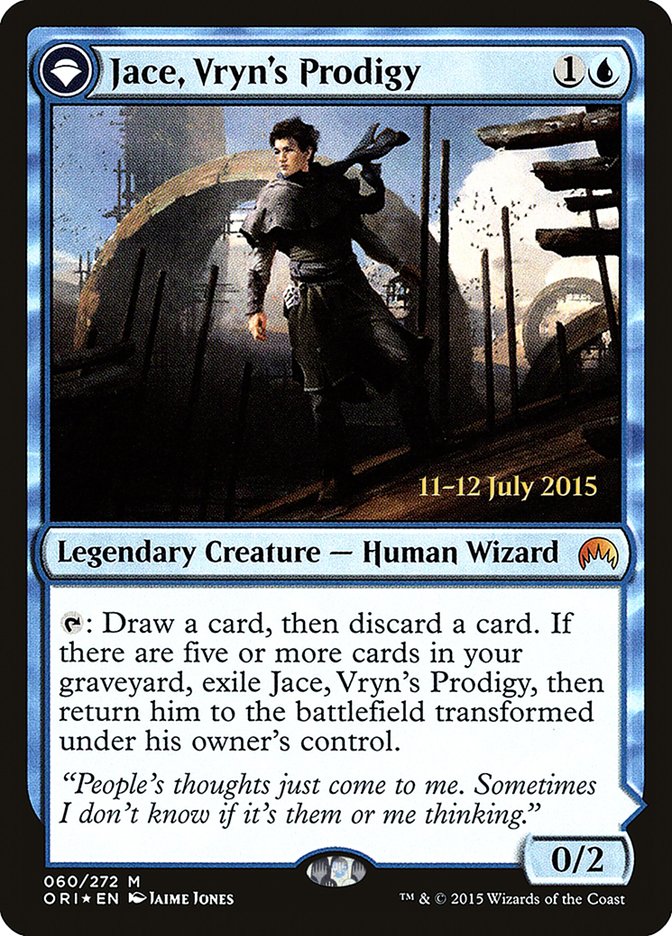 Jace, Vryn's Prodigy // Jace, Telepath Unbound PORI-60S Magic Origins Promos Magic card