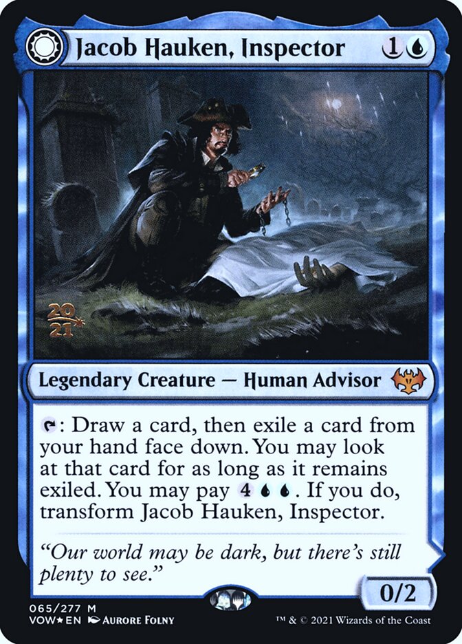 Jacob Hauken, Inspector // Hauken's Insight PVOW-65S Innistrad: Crimson Vow Promos Magic card