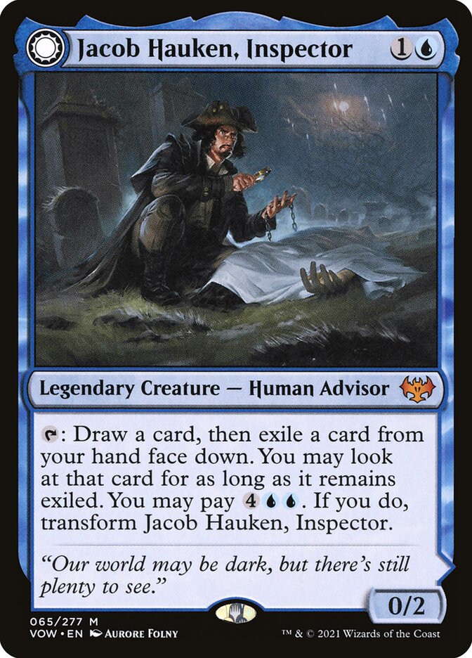Jacob Hauken, Inspector // Hauken's Insight VOW-65 Innistrad: Crimson Vow Magic card
