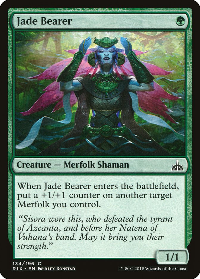 Jade Bearer RIX-134 Rivals of Ixalan Magic card