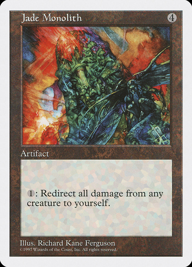 Jade Monolith 5ED-381 Fifth Edition Magic card